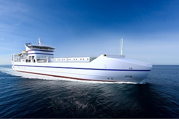 Passenger-and-freight rail/motor ferry. Project 00300