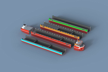 Семейство сухогрузных судов на базе сухогруза-контейнеровоза проекта 00108